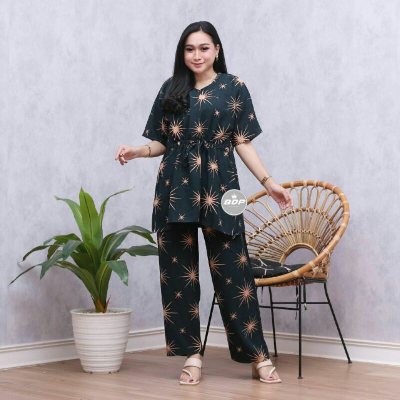 SETELAN BATIK WANITA CP ARAB MOTIF BAJU BATIK MUSIM PANAS