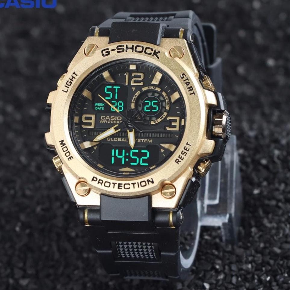 LANGSUNG ATC.. ✅COD  Jam Tangan Pria Casio G Shock GST-8600 FULL METAL KEPALA BESI STRAP RUBBER ANTI