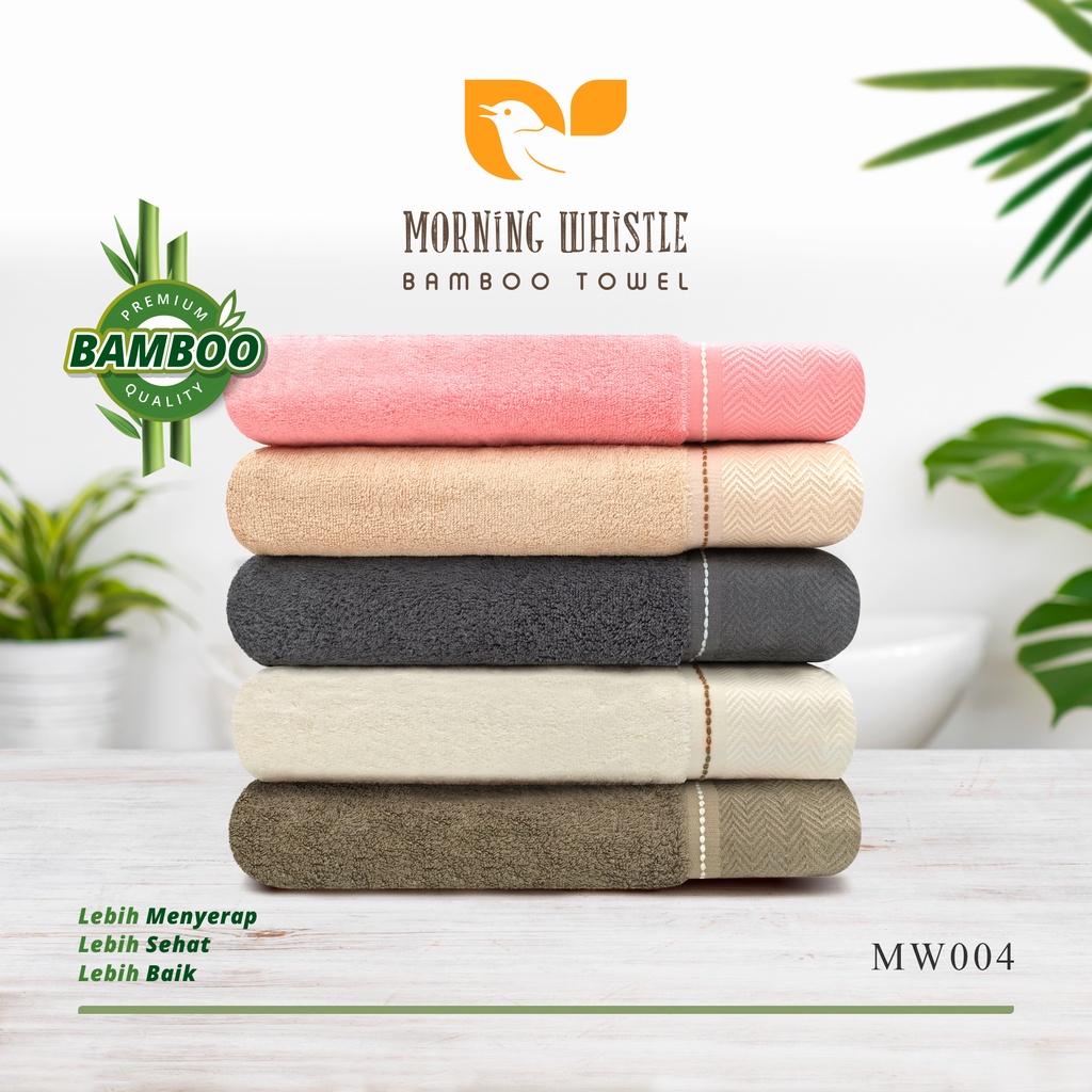 Handuk Terry Palmer Bambu Morning Whistle Bamboo MW004 / Handuk Mandi / Handuk Dewasa 70 X 135 cm