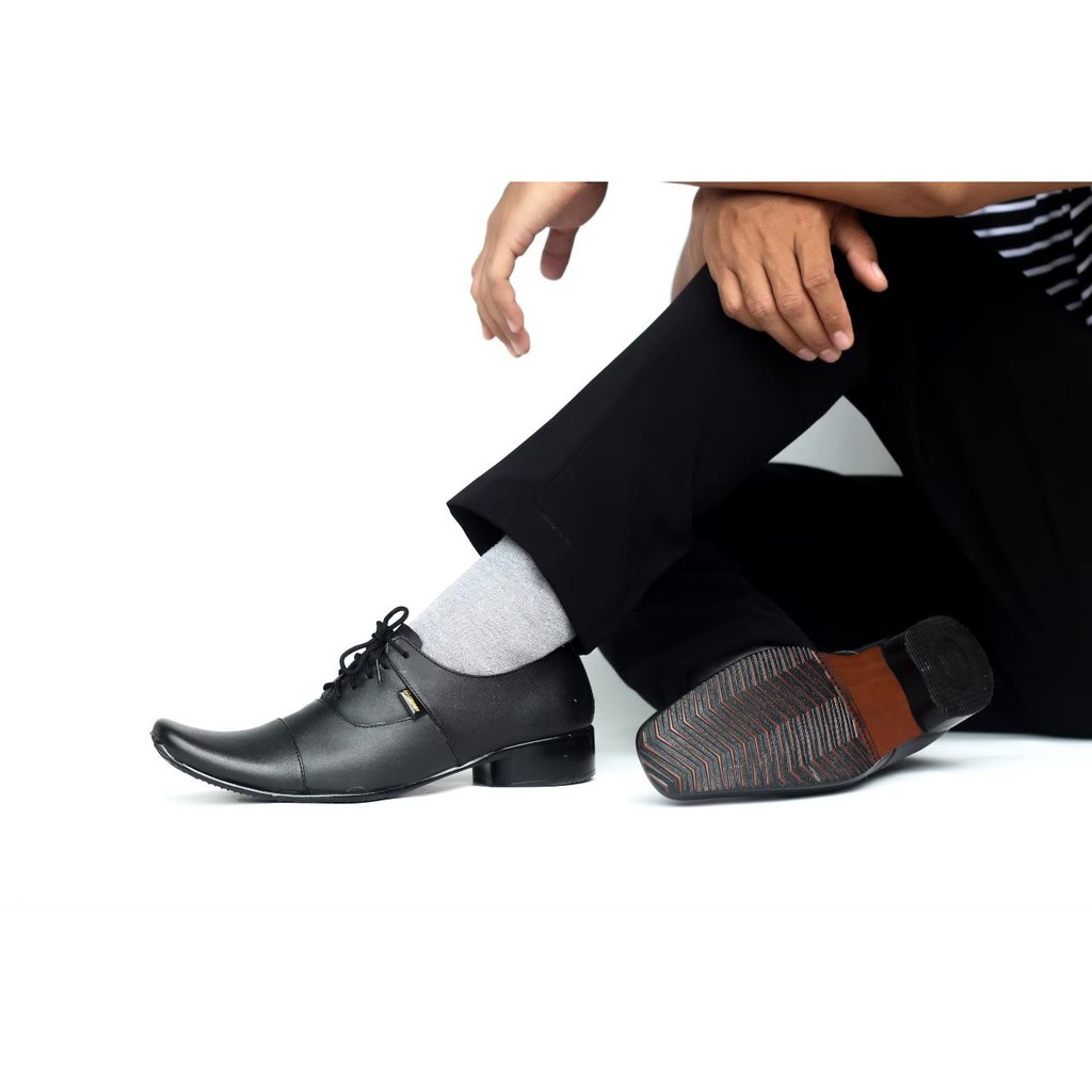 Sepatu Kulit Pria Cevany Formal Kerja Kantor SepatuPantofel Kulit Swedian Asli