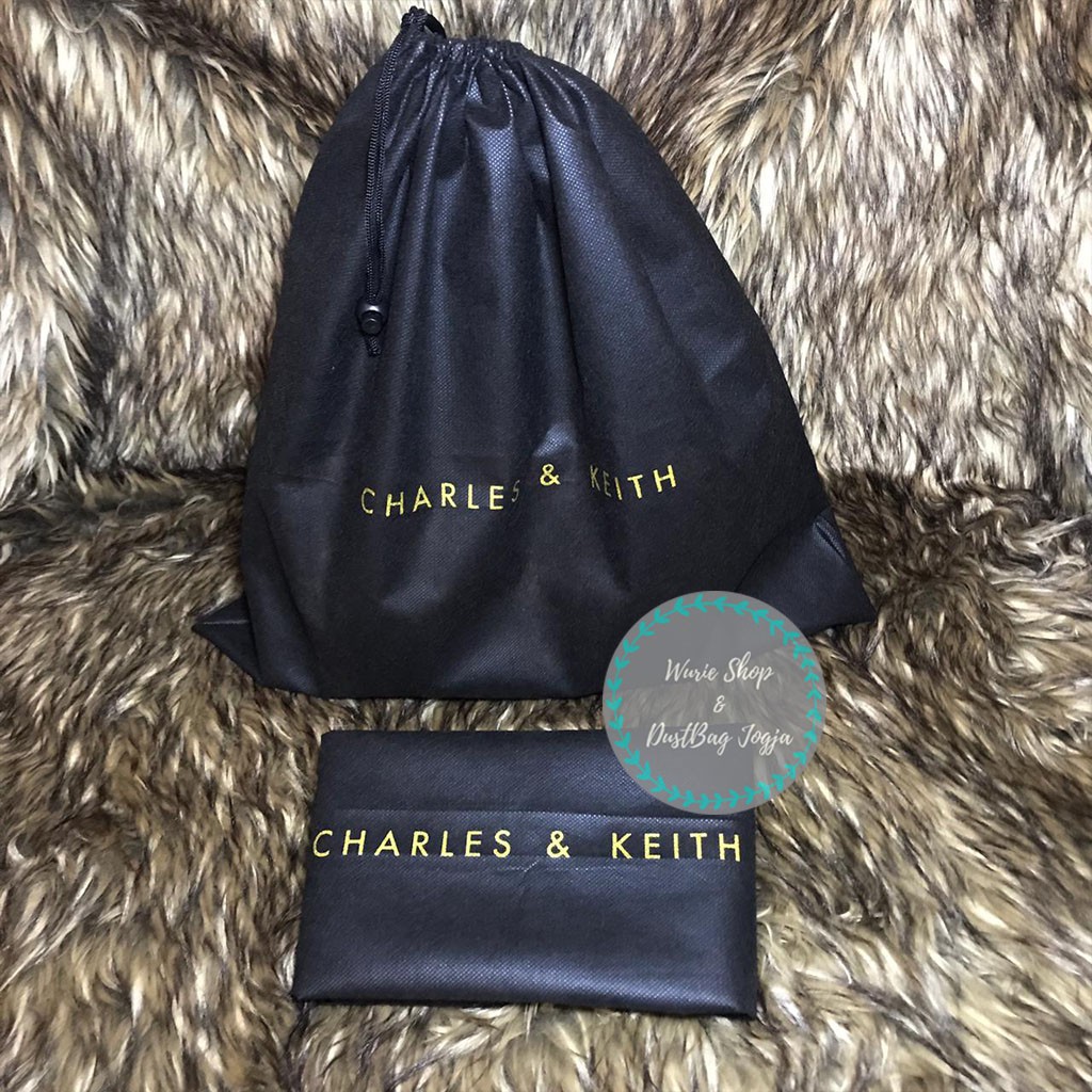 CHARLES &amp; KEITH DustBag Pengganti Sarung Tas Pelindung Debu Serut Dust Bag DB Branded