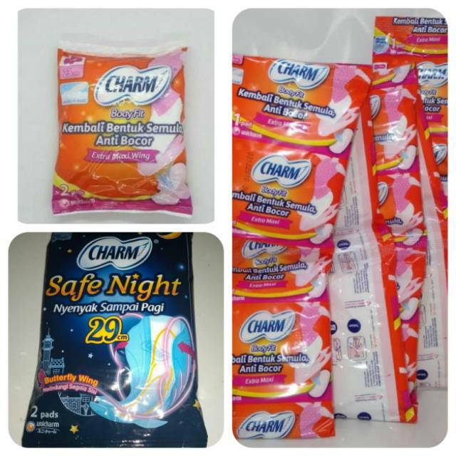 Pembalut charm sachet varian night nonwing