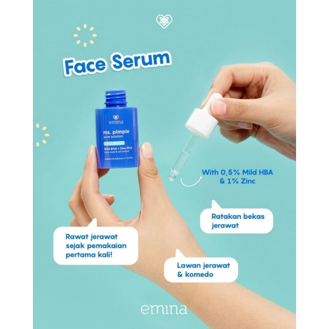 EMINA MS PIMPLE ACNE SOLUTION FACE SERUM 30 ML