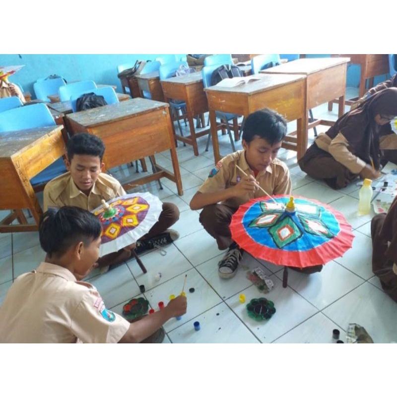 PAYUNG HIAS POLOS / PAYUNG LUKIS DIAMETER 50CM