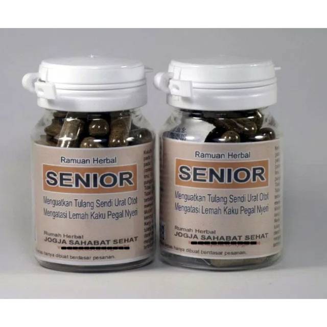 

SENIOR / HERBAL LANSIA Sendi,tulang,otot,nyeri,rematik