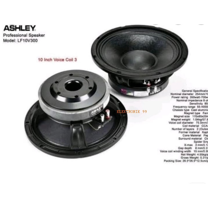 Speaker Component ashley LF10V300 ashley LF10 V300