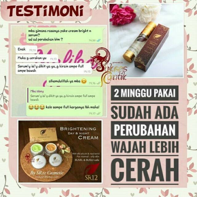 Paket hemat brightening 3 SR12 BPOM ORIGINAL