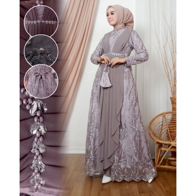 DRESS SAVANA // BAHAN TILLE BORDIR MUTIARA PREMIUM // By Ratu Kebaya