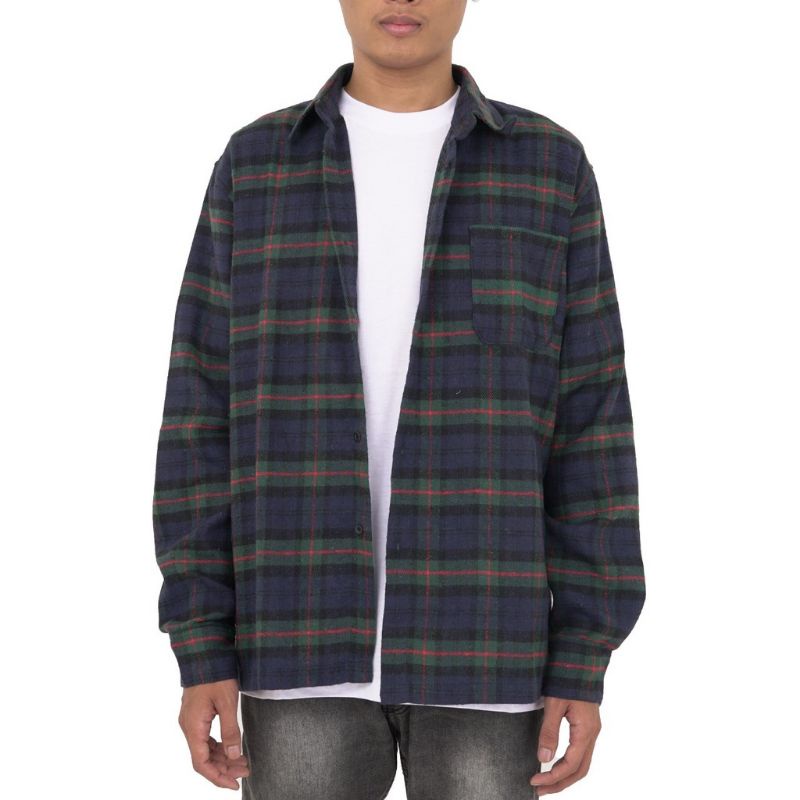 Suffinsant-Kemeja Flanel-Flanel Oversize pria