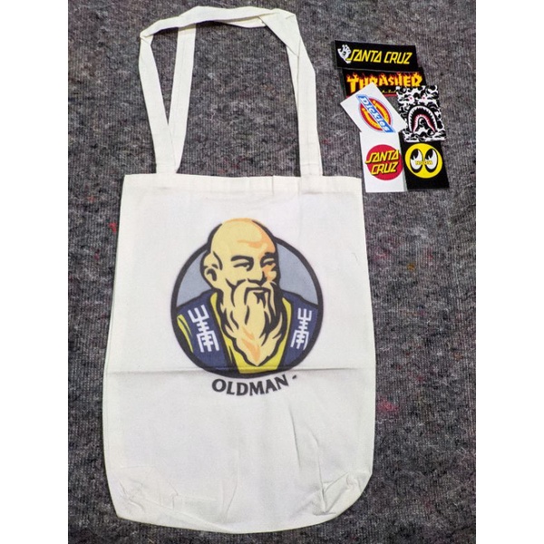 Tote bag cap orang tua no 12