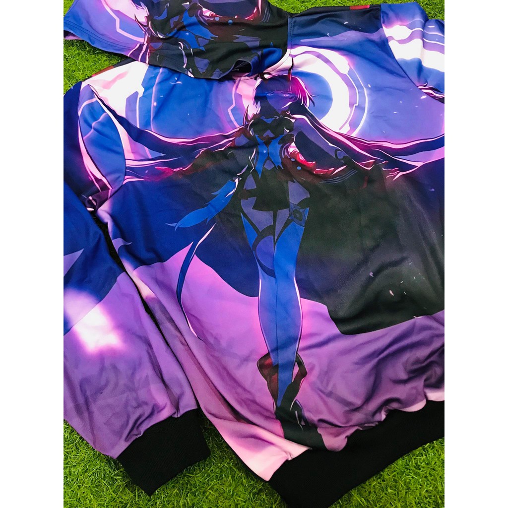 Hoodie Raiden Mei Honkai Impact Fullprint