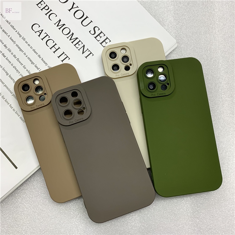 Case Silikon TPU Full Cover Lensa Kamera Untuk IPhone 11 / 12 / 13pro Max / X / XR / 11pro / 12pro / 13pro / XSMAX