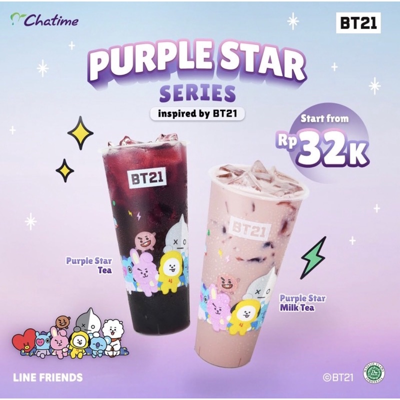 chatime x bt21 bts bangtan cup tumblr magnet random