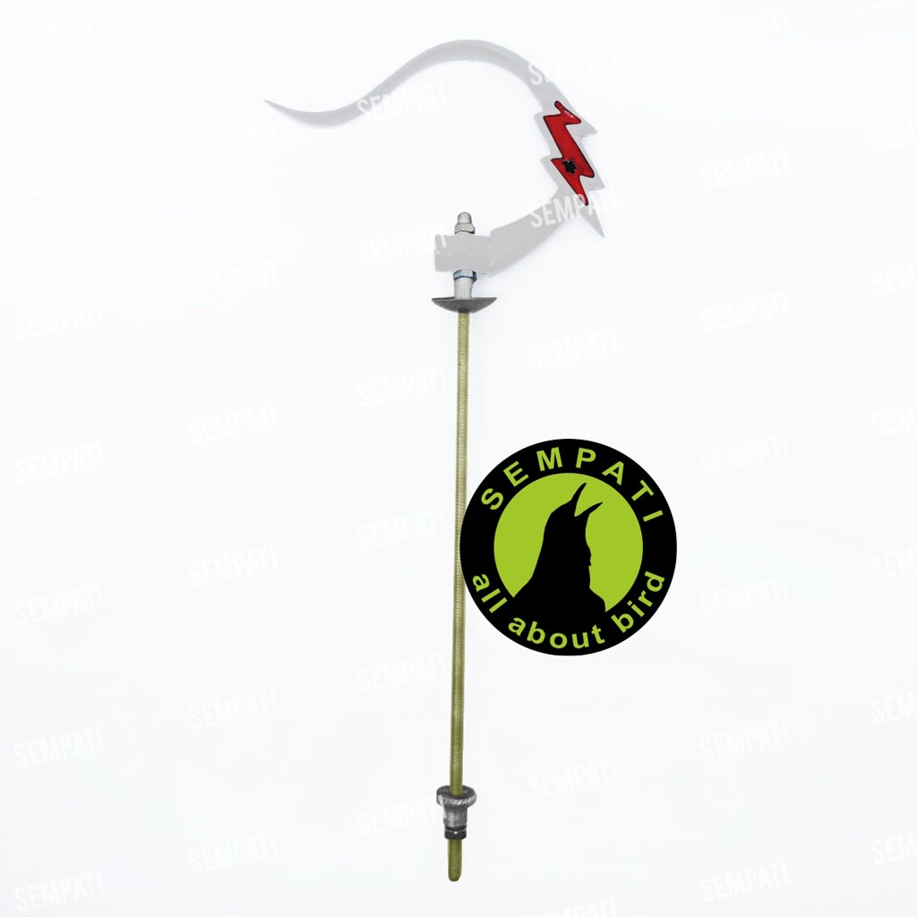 GANTUNGAN SANGKAR BURUNG LIPAT PETIR CANTOLAN GANTUNGAN KANDANG BURUNG MURAI KOTAK LOVEBIRD GTGPT-PUTIH