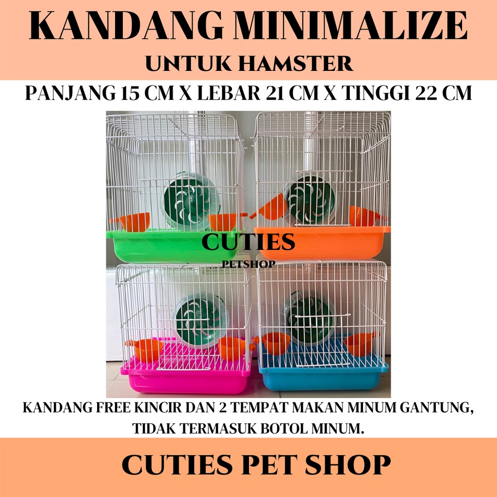 Kandang hamster Mini / Kincir Kecil/ Kandang Murah