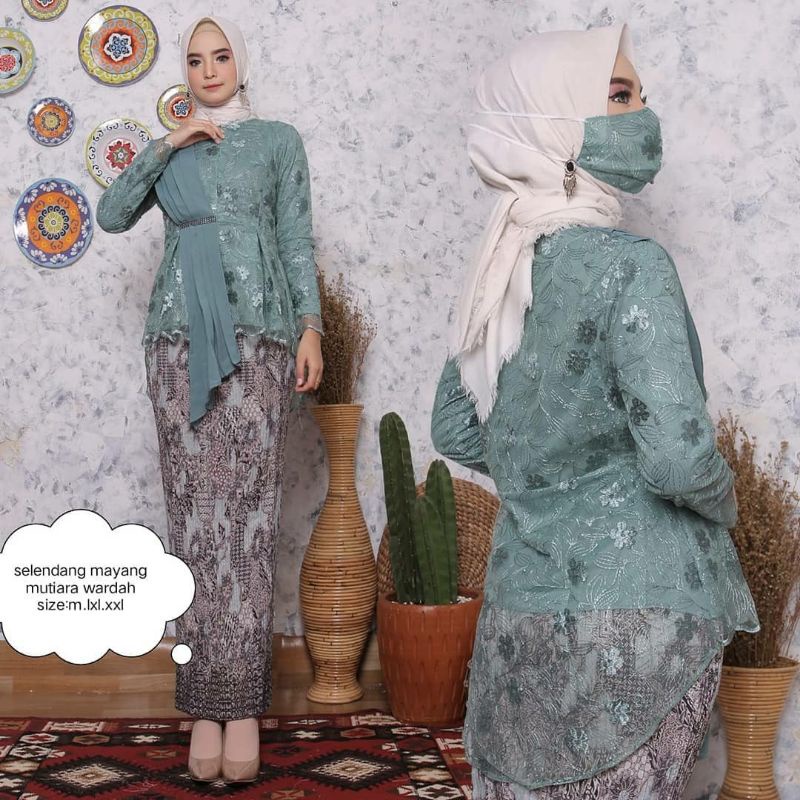 PAKAIAN WANITA SETELAN KEBAYA SETELAN BROKAT SETELAN BAJU TRADISIONAL ROK WANITA