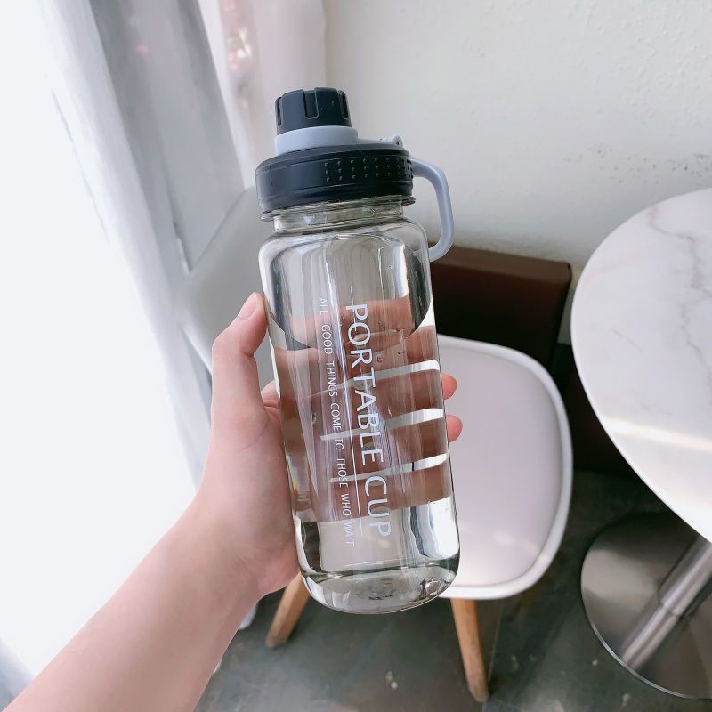 Botol Minum Bening Ekslusif Portable Cup 1000ml BPA FREE