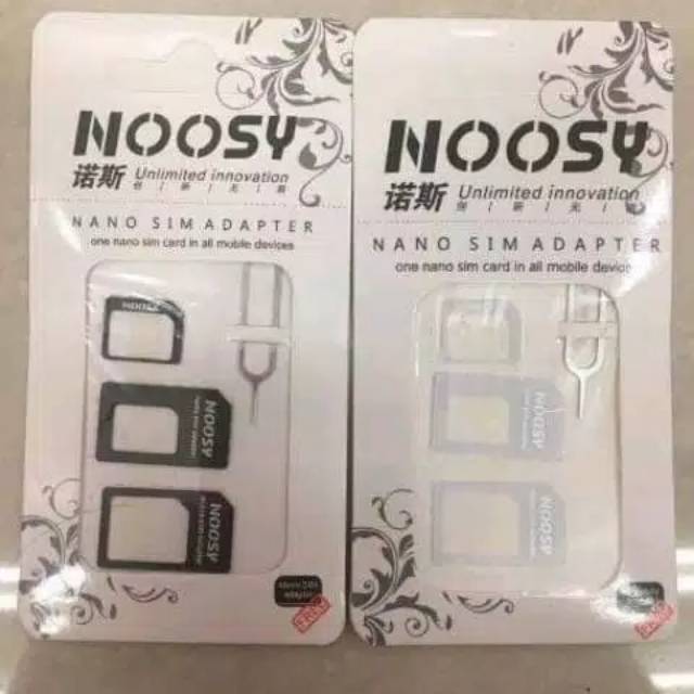 Jual SIM CARD ADAPTER NOOSY DUDUKAN KARTU NANO MICRO STANDAR HIGH