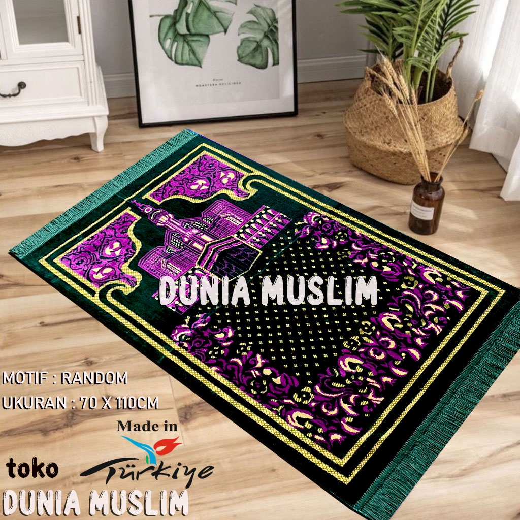 Sajadah Dewasa Ukuran 70x110 cm Turki