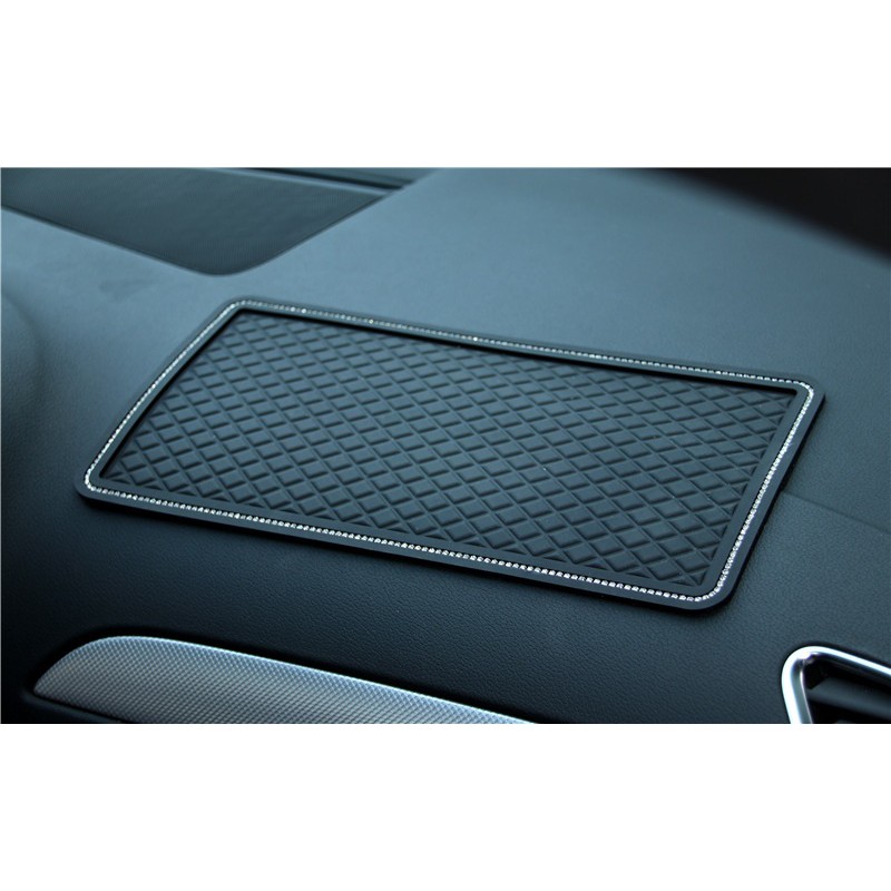 Alas / Tatakan Anti Selip slip Mat Dashboard Mobil Bingkai Bling Bling BESAR 15 x 29cm