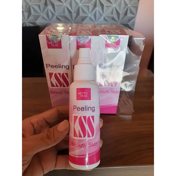 Image of PAKET MEMBER PT KSS 1 BOX KSS BEAUTY SOAP ISI 5 BAR @50 gram Plus 1 BOTOL KSS PEELING BEAUTY 70 ml #5
