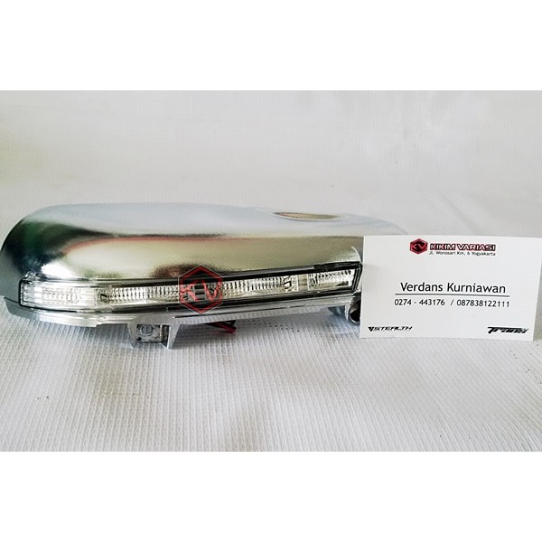 Cover Spion Bawah + Lampu Agya / Ayla / All New Avanza/Xenia [Chrome]