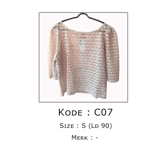 DIIFASHION - C07 - BROKAT ATASAN - BAJU IMPORT - ATASAN KONDANGAN - BROKAT IMPORT MURAH - FASHION