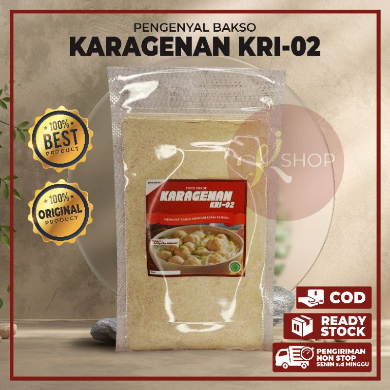 

100gr Karagenan KRI02 | Carrageenan | Pengenyal bakso, siomay, dimsum , mie