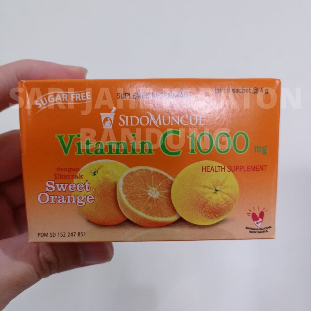 Sidomuncul C1000 isi 6 sachet TERMURAH Vitamin C 1000