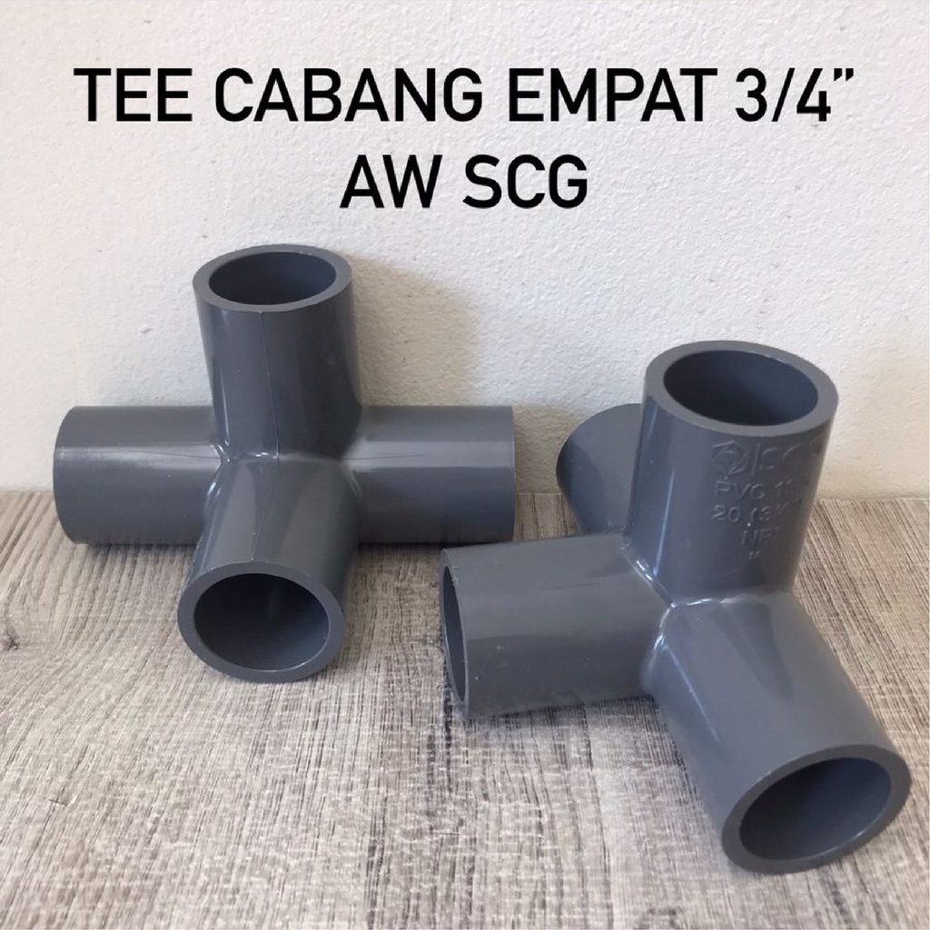 Tee Cabang 4 PVC 3/4" AW SCG