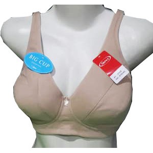 BH CUP BESAR SOREX 01008 Bra Big Cup  busa tipis tanpa kawat size 36 38 40 42 44 kait 3 BTK