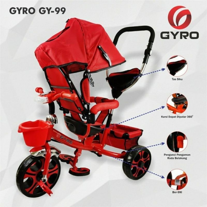 Sepeda roda tiga gyro 99