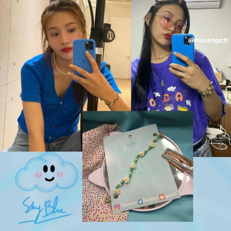

[Braceletbeans] Joy rv inspiration (daisy in green dot white)