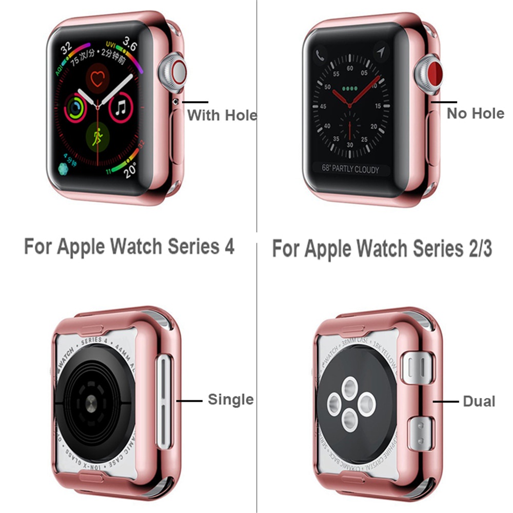 Case Pelindung Apple Watch Seri 7 6 Se 41mm 45mm 40mm 44mm Untuk IWatch 5 4 3 2 42mm 38mm