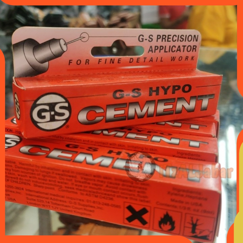 Lem kaca jam tangan Lem permata G-S HYPO CEMENT Original