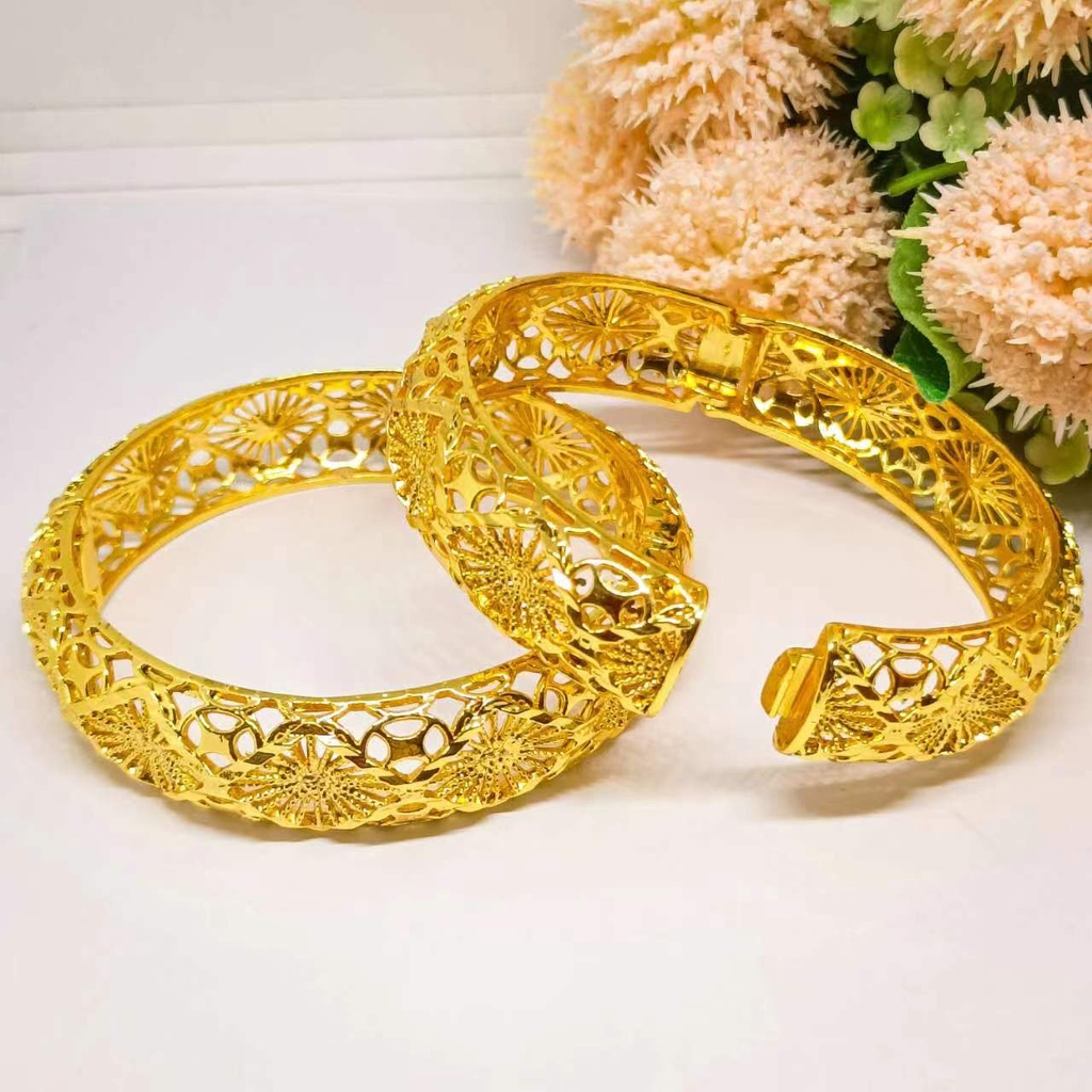 Gelang Kroncong xuping perhiasan lapis Emas 24k