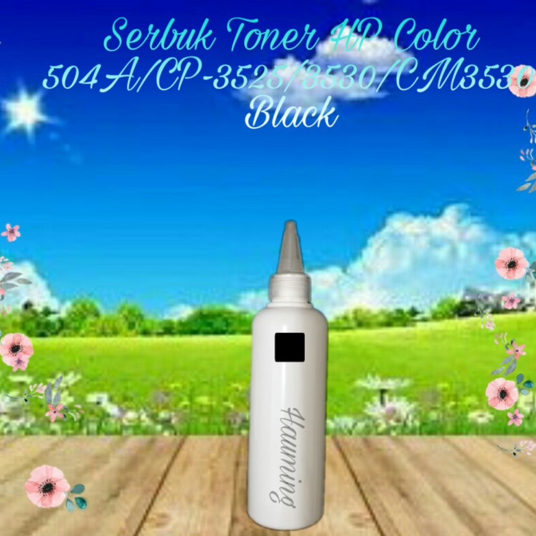 Serbuk Toner HP 504A CP3520 CP3525 CP3525N CP3525DN CP3525X CM3530 CM3530FS CE250A Black