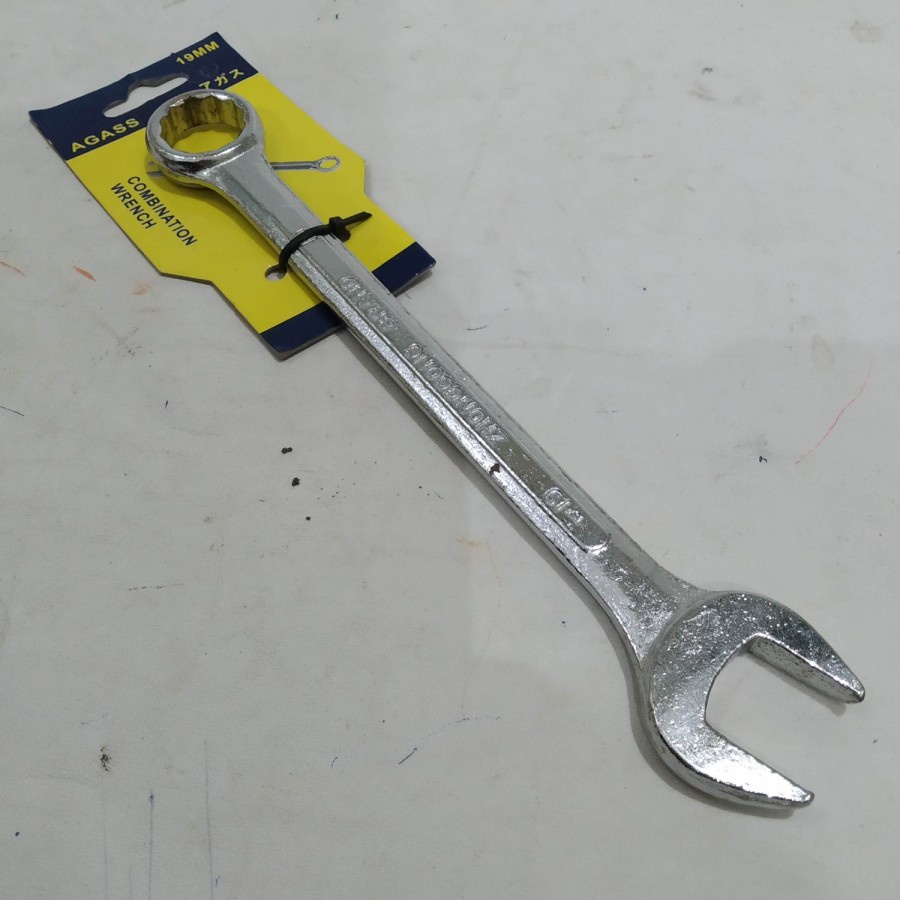 Combination spanner Wrench Kunci Kombinasi Ring Pas ringpas 19mm 19 mm