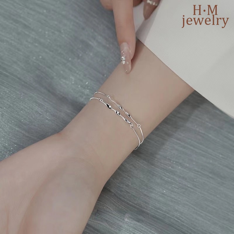 Gelang Mobius Lapis Ganda Bahan S925 Silver 2022