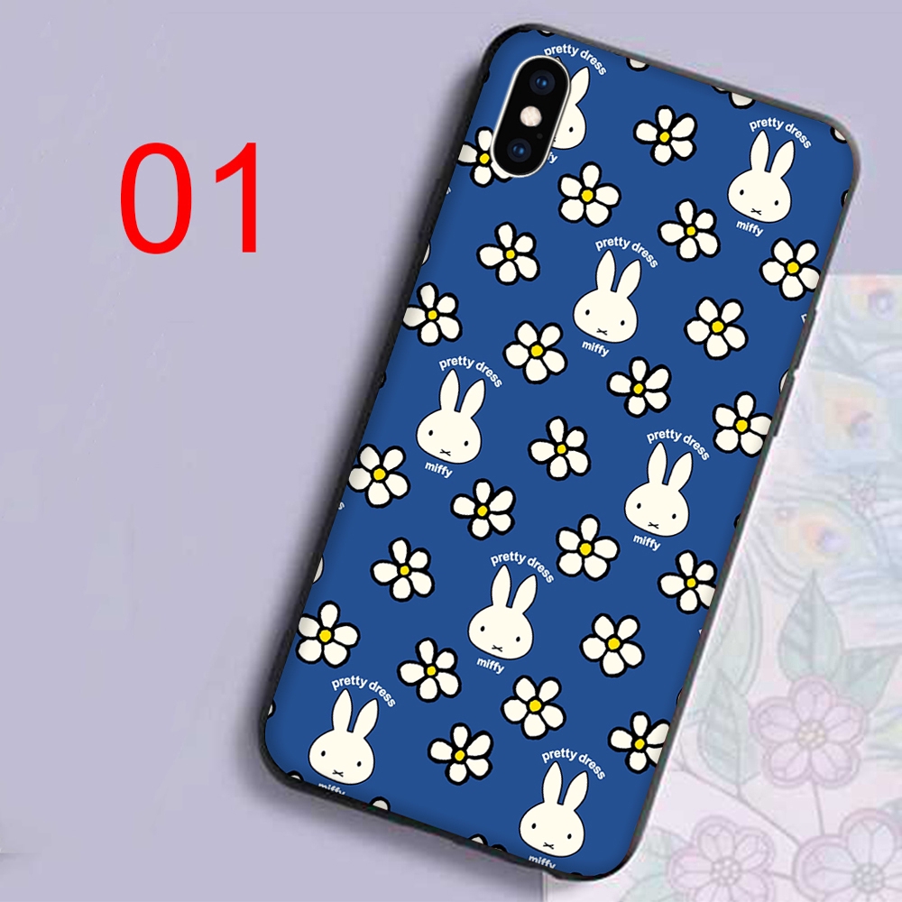 Miffy Casing Soft Case Untuk Iphone X Xr Xs Max 6s 6 7 8 Plus 5 5s Se Shopee Indonesia
