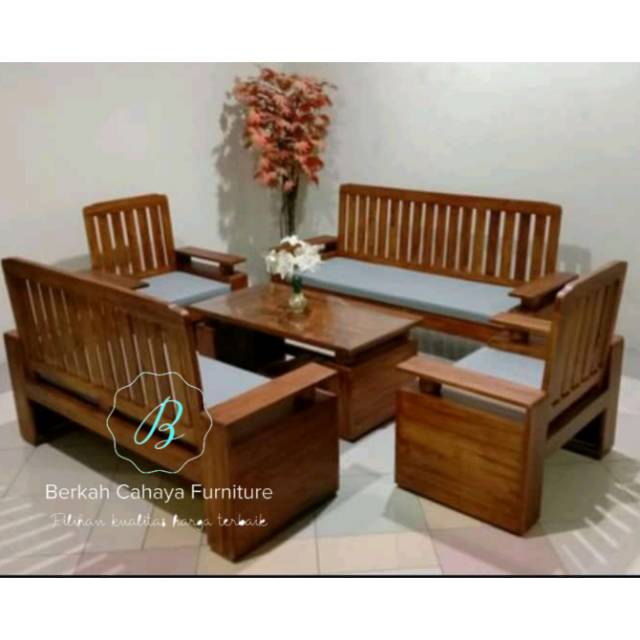 Kursi tamu sofa jumbo bola jati jepara