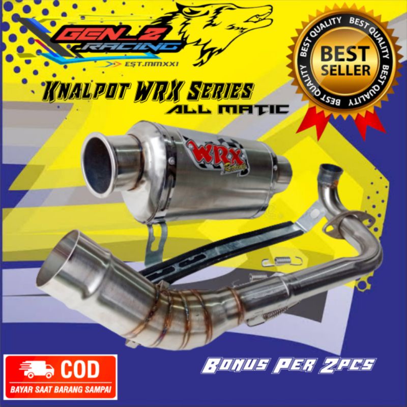 Knalpot WRX Oval All Metik Beat,Mio,Vario,Scoopy,Vario 125/150 Dll