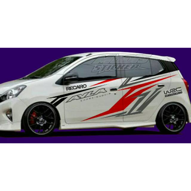 Stiker mobil agya ayla honda brio honda satya honda jazz stiker mobil keren