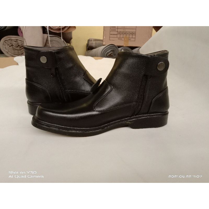 Sepatu kulit asli Sepatu Pria PDH BOOTS TNI POLRI SECURITY