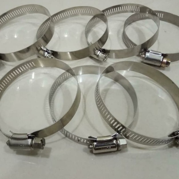 Klem selang 2 1/2&quot; stainless / Hose clamp gas handle / Klem murah