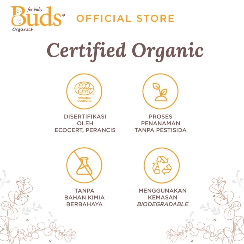 Buds organics mozzie clear spray 100ml - spray anti nyamuk organik