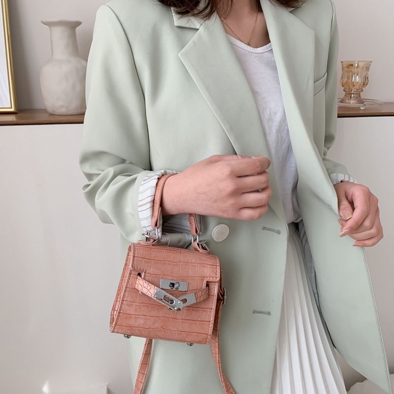 (IMPORT) TAS SELEMPANG CROCO GLOSSY