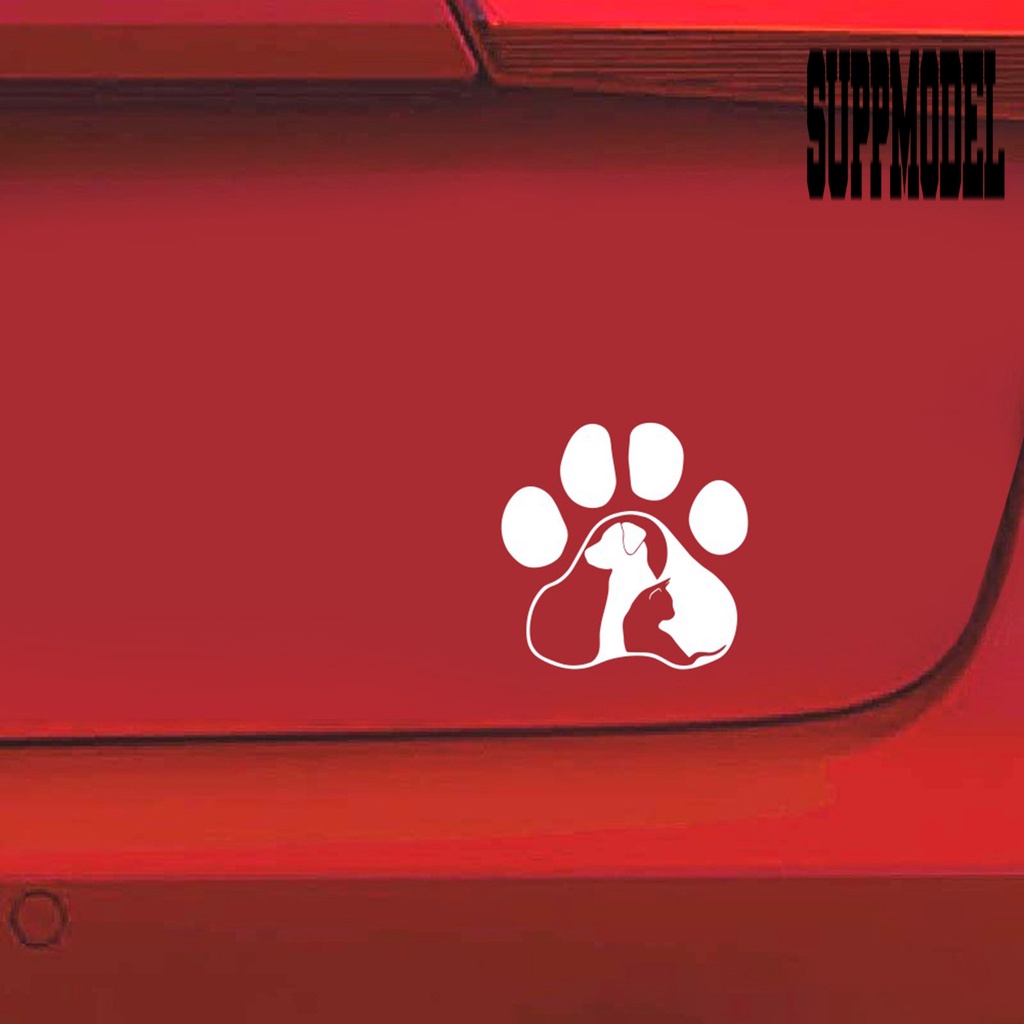 Stiker Motif Anjing Dan Kucing Dapat Dilepas Untuk Dekorasi Mobil Van