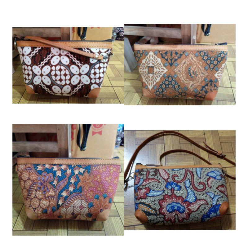 TAS SELEMPANG batik kulit premium/KULOT SAPI