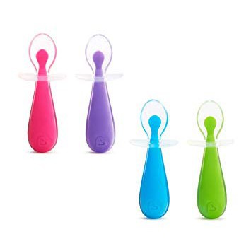 Munchkin Gentle Scoop Silicone Spoon 2pk